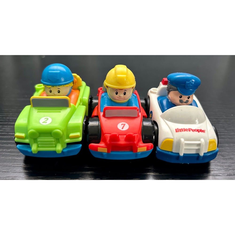 Fisher-Price Little People Wheelies Kids Multicolor 3-Piece Vehicle Set OS‎